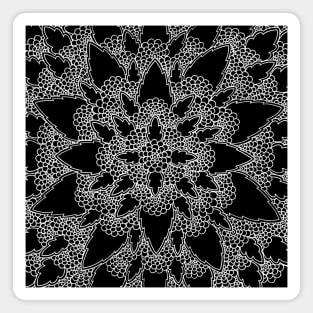 Bloom Black and White Magnet